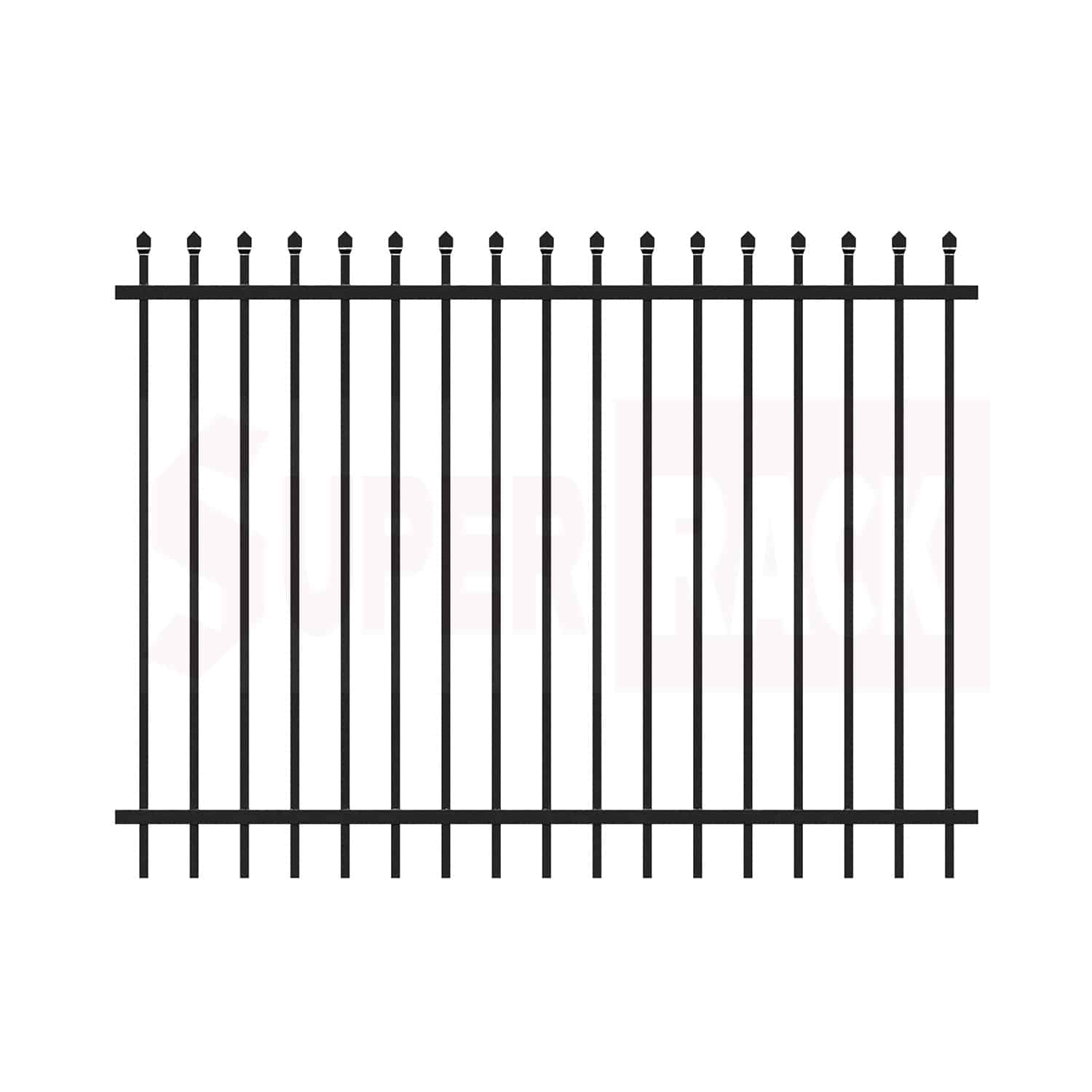 1.8M High Steel Spear Top Security Fencing Panel